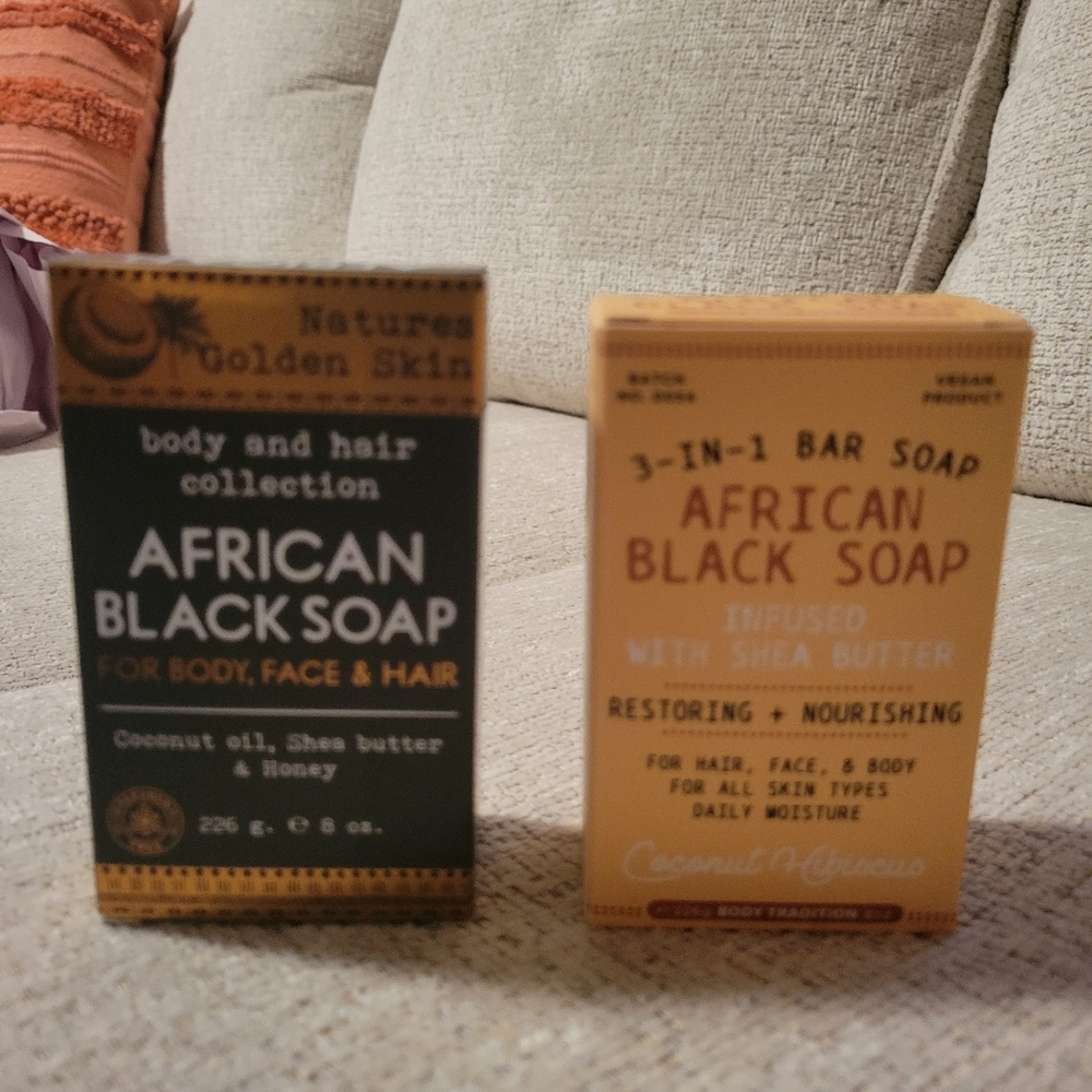Bundle of 2 African Black Soap Bars